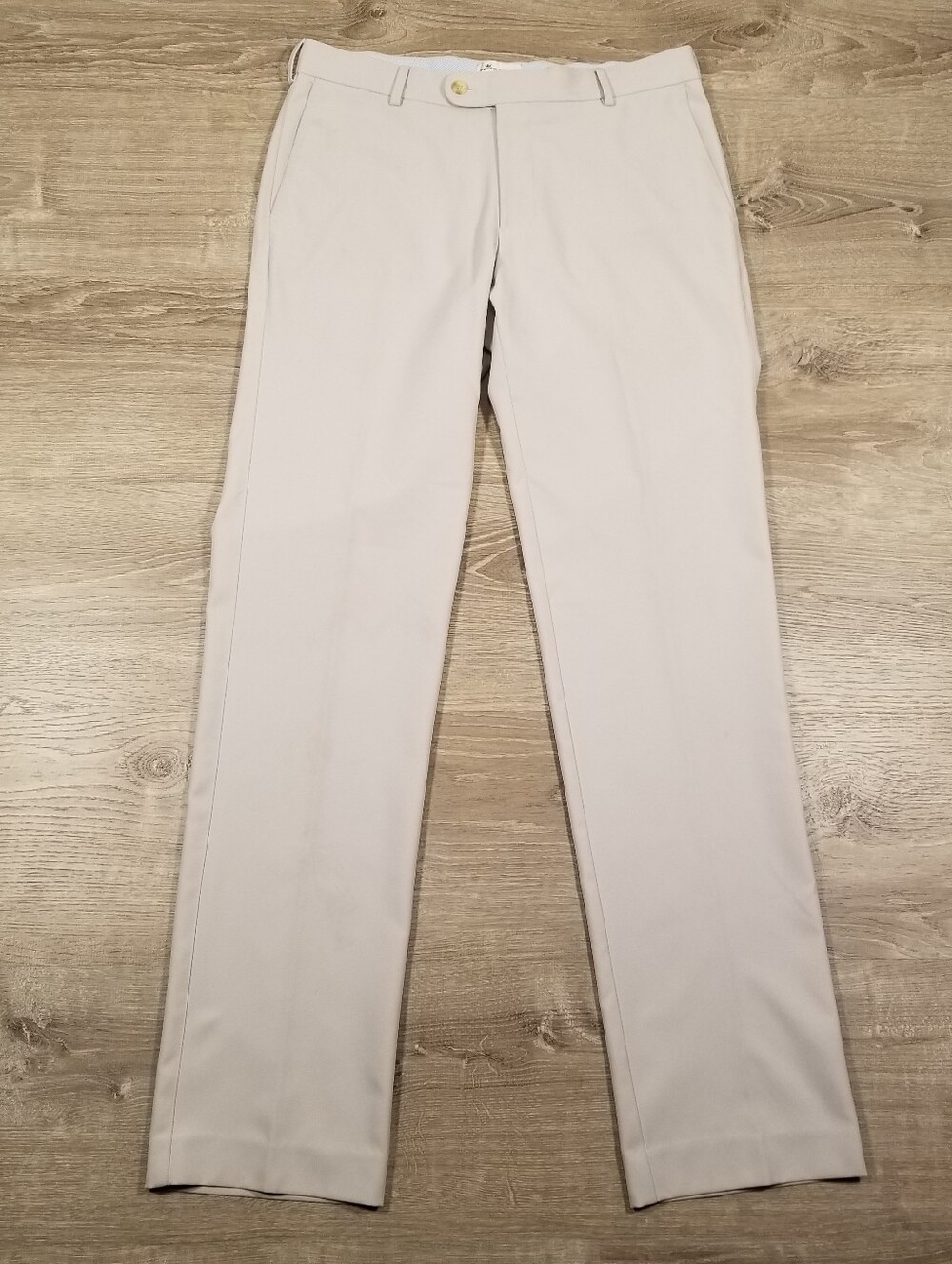 Peter Millar Durham High Drape Performance Golf Dress Pants Mens 32x34 Beige